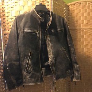 Mens Diesel leather jacket